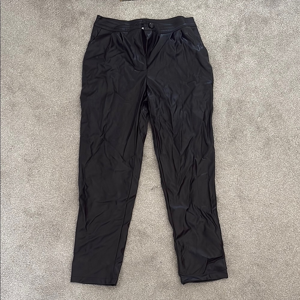 Princess Polly Black Pleather Pants